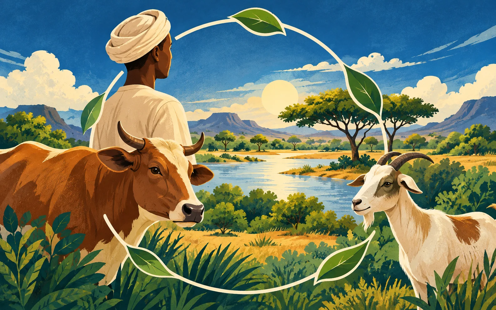 Illustration des liens entre santé humaine, santé animale et environnement